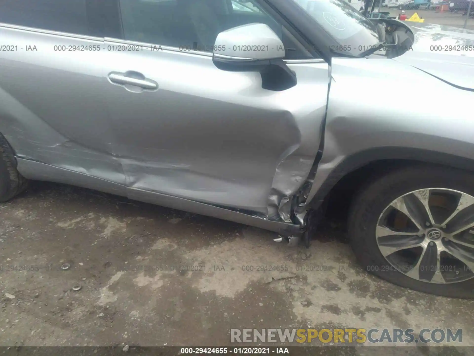 6 Photograph of a damaged car 5TDHZRBH8LS506919 TOYOTA HIGHLANDER 2020