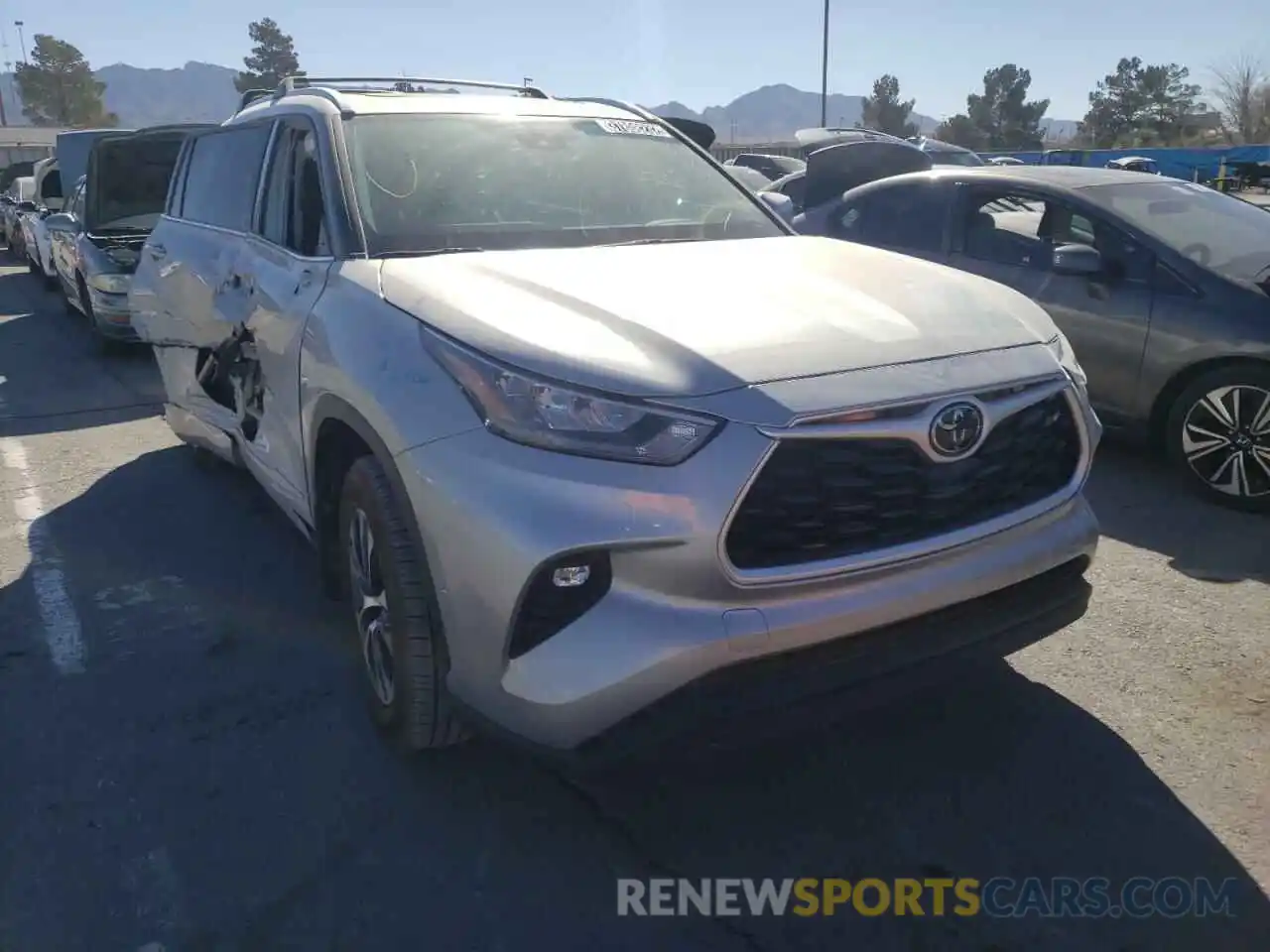 1 Photograph of a damaged car 5TDHZRBH8LS507083 TOYOTA HIGHLANDER 2020