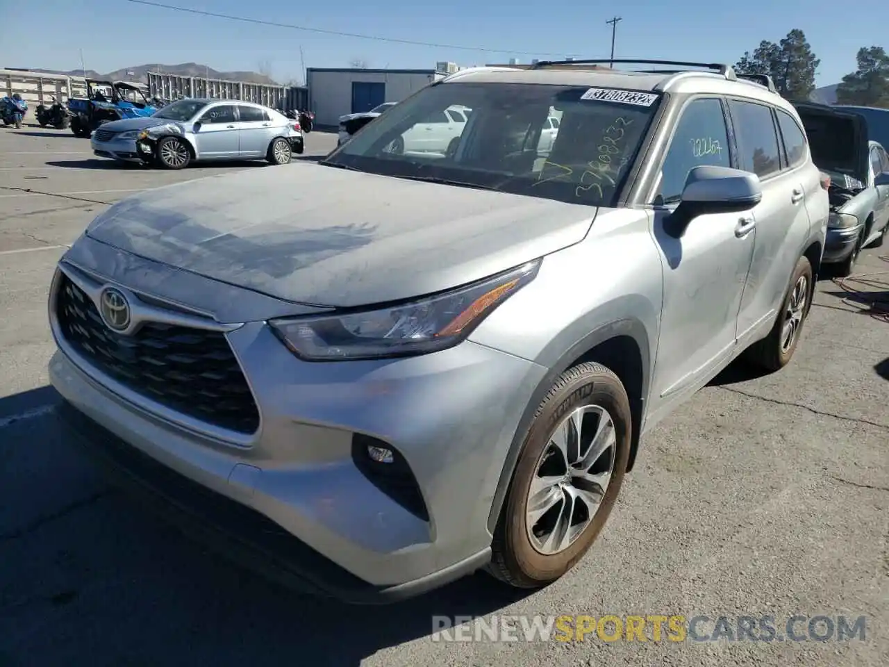 2 Photograph of a damaged car 5TDHZRBH8LS507083 TOYOTA HIGHLANDER 2020