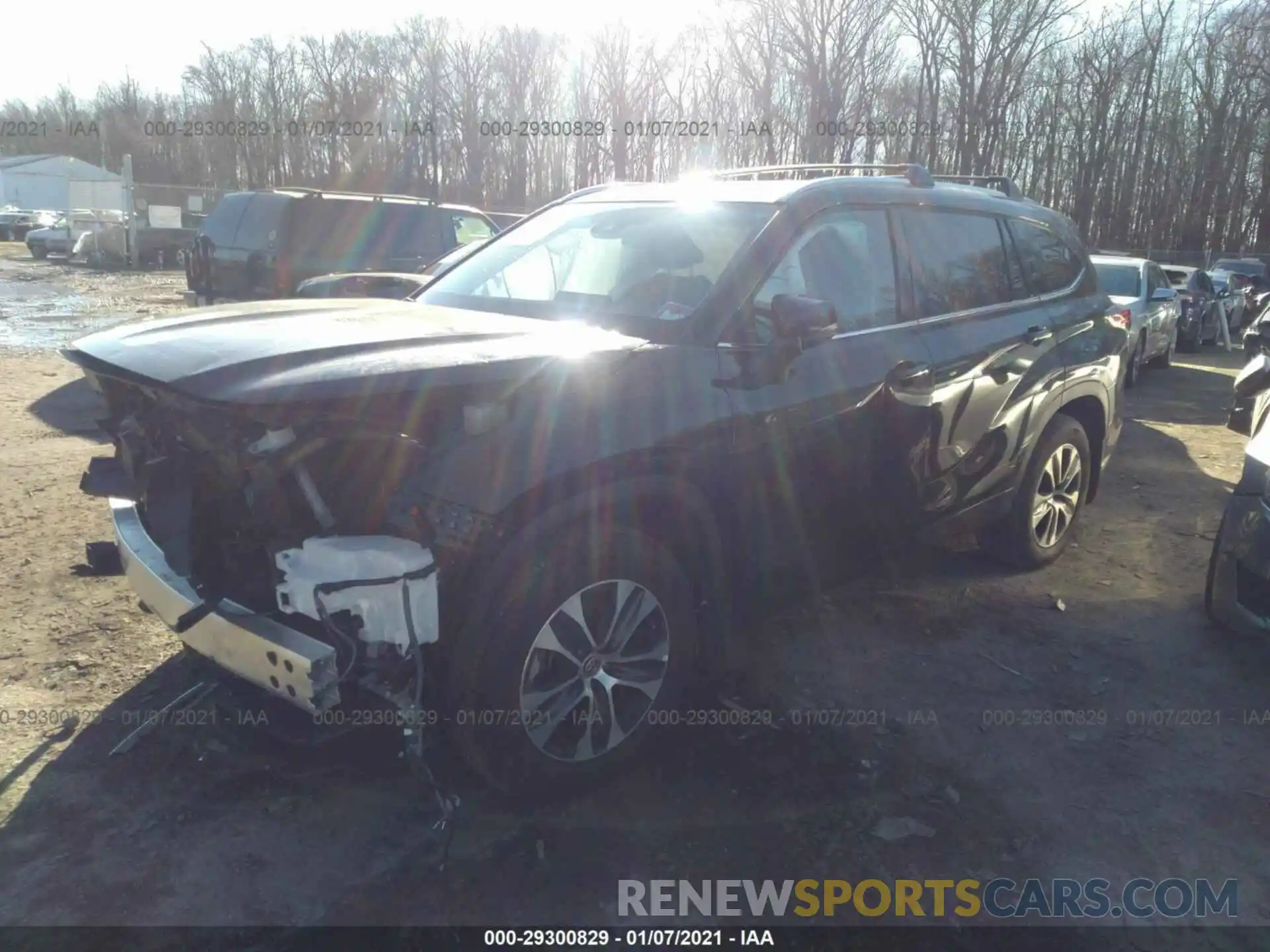 2 Photograph of a damaged car 5TDHZRBH8LS514163 TOYOTA HIGHLANDER 2020