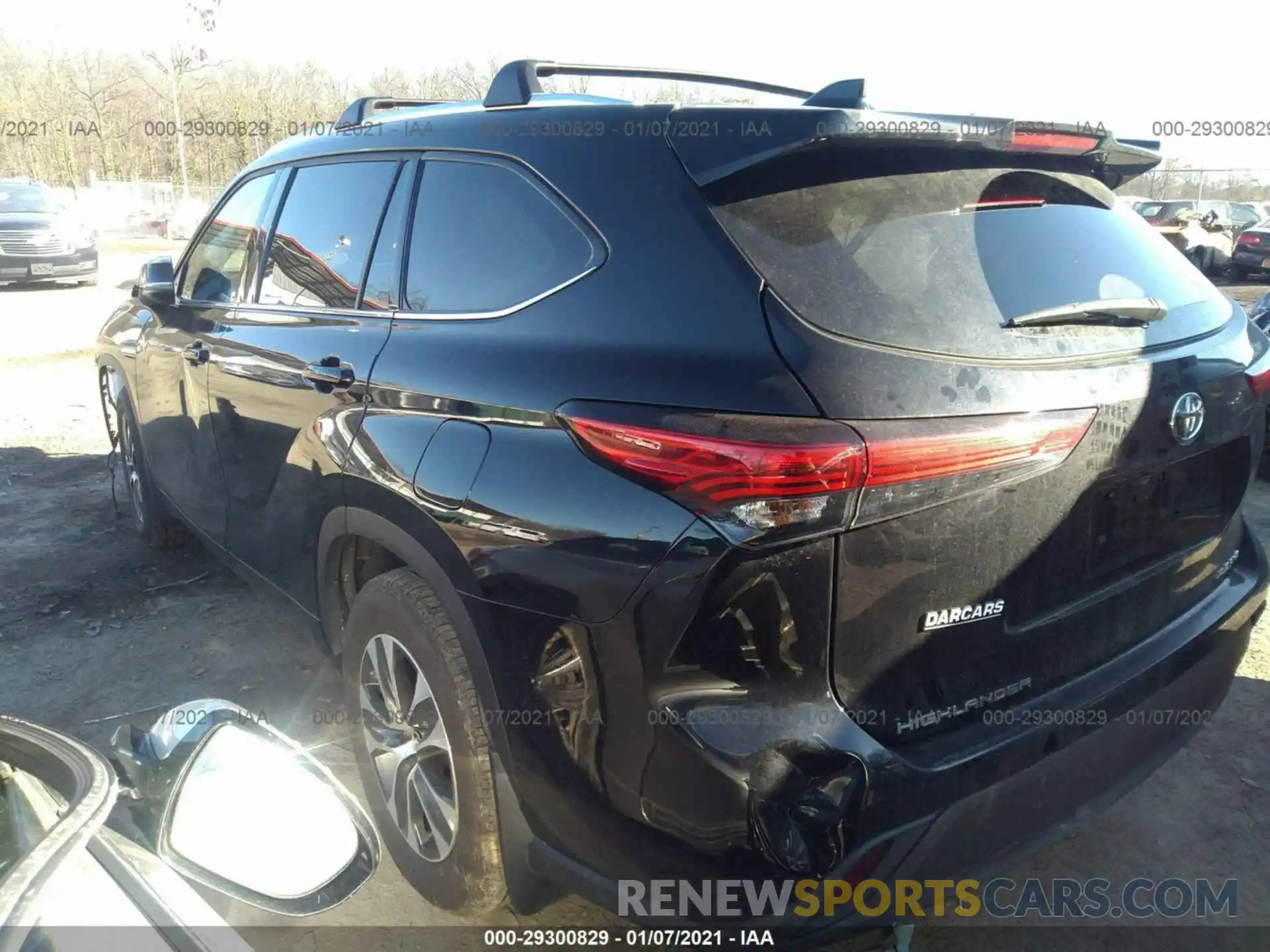 3 Photograph of a damaged car 5TDHZRBH8LS514163 TOYOTA HIGHLANDER 2020