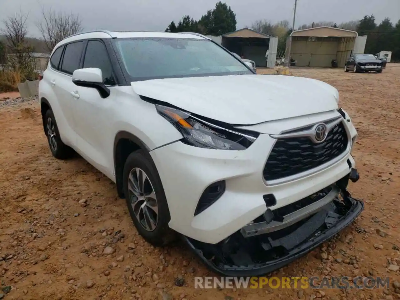 1 Photograph of a damaged car 5TDHZRBH8LS520268 TOYOTA HIGHLANDER 2020