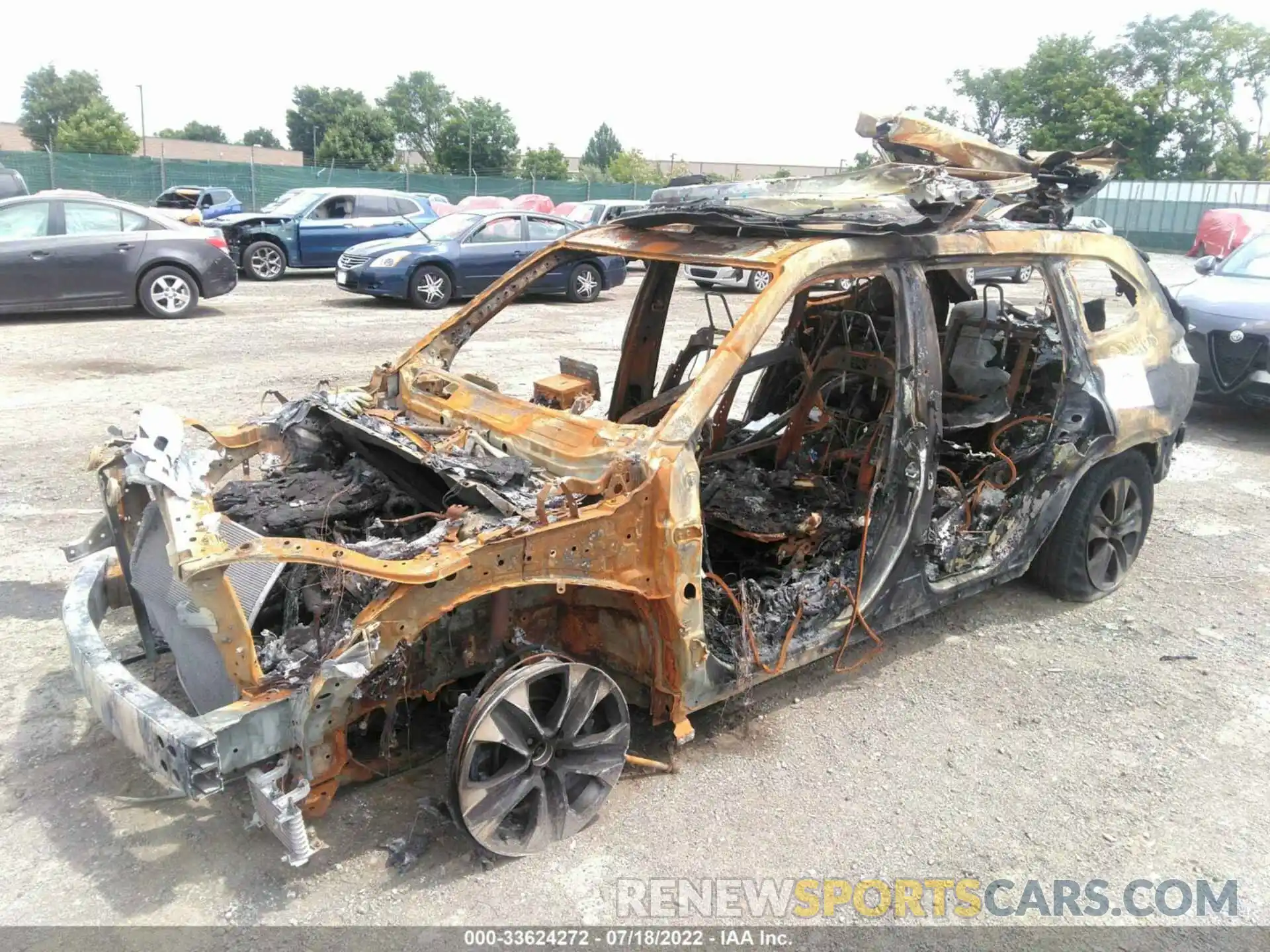 2 Photograph of a damaged car 5TDHZRBH9LS505956 TOYOTA HIGHLANDER 2020