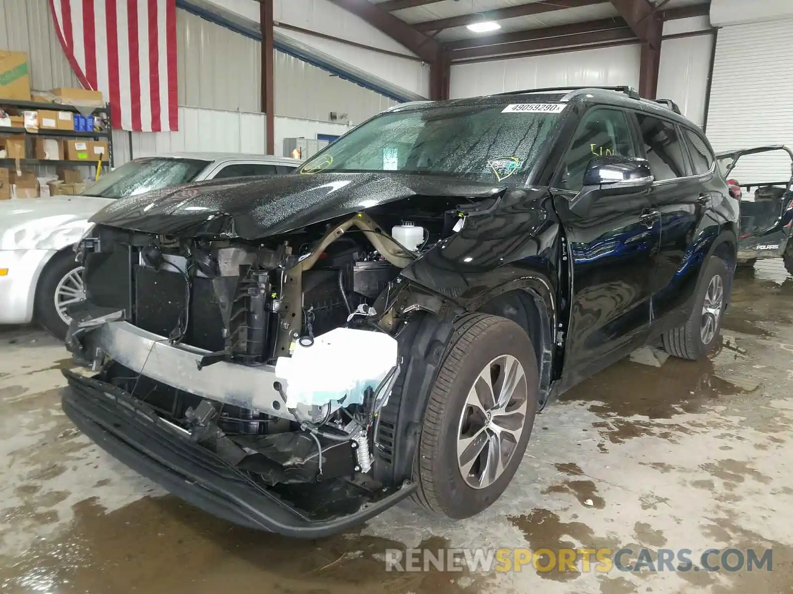 2 Photograph of a damaged car 5TDHZRBH9LS510641 TOYOTA HIGHLANDER 2020