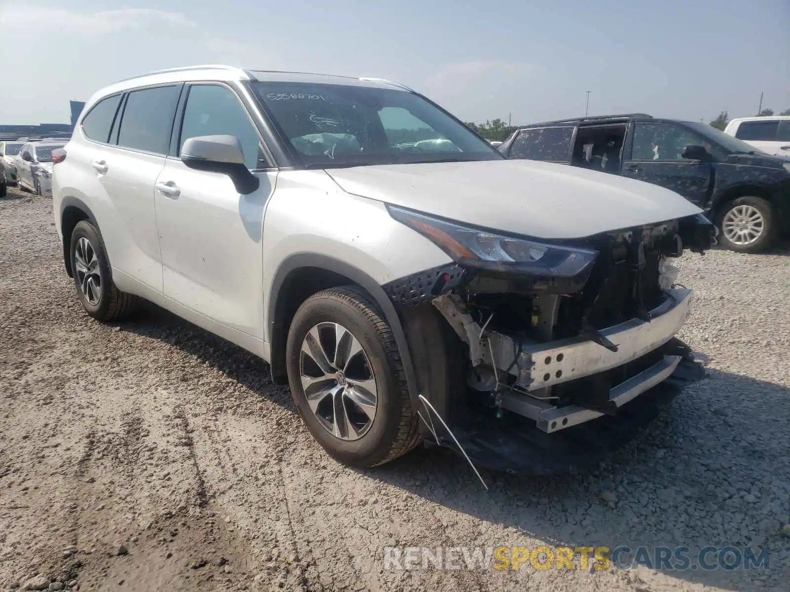 1 Photograph of a damaged car 5TDHZRBH9LS521736 TOYOTA HIGHLANDER 2020