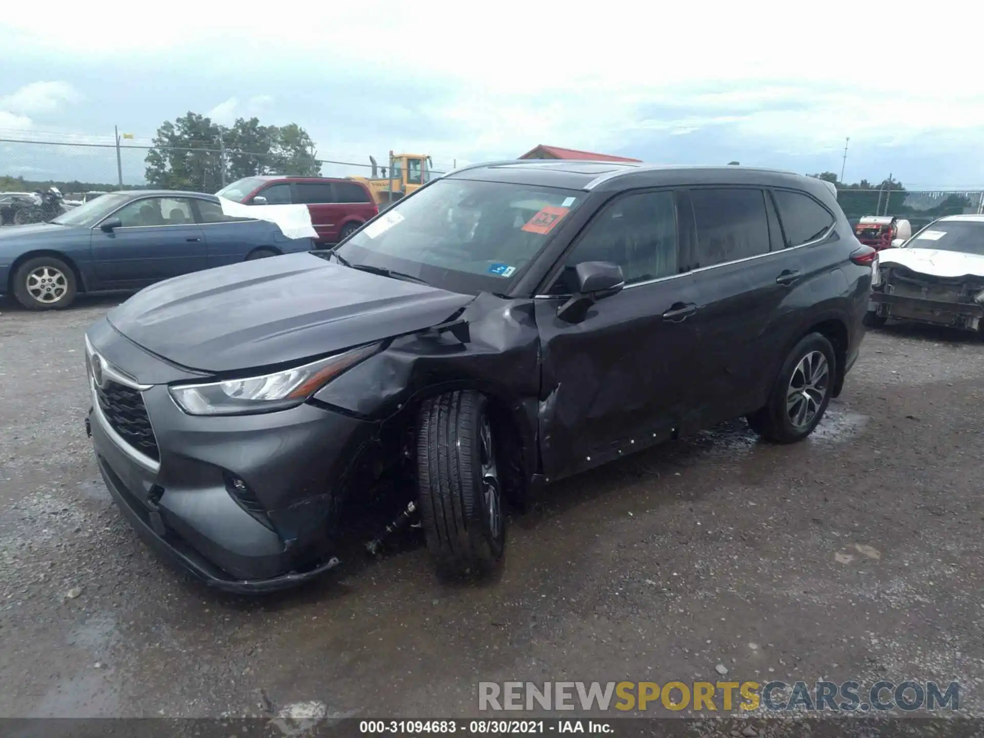 2 Photograph of a damaged car 5TDHZRBHXLS015641 TOYOTA HIGHLANDER 2020