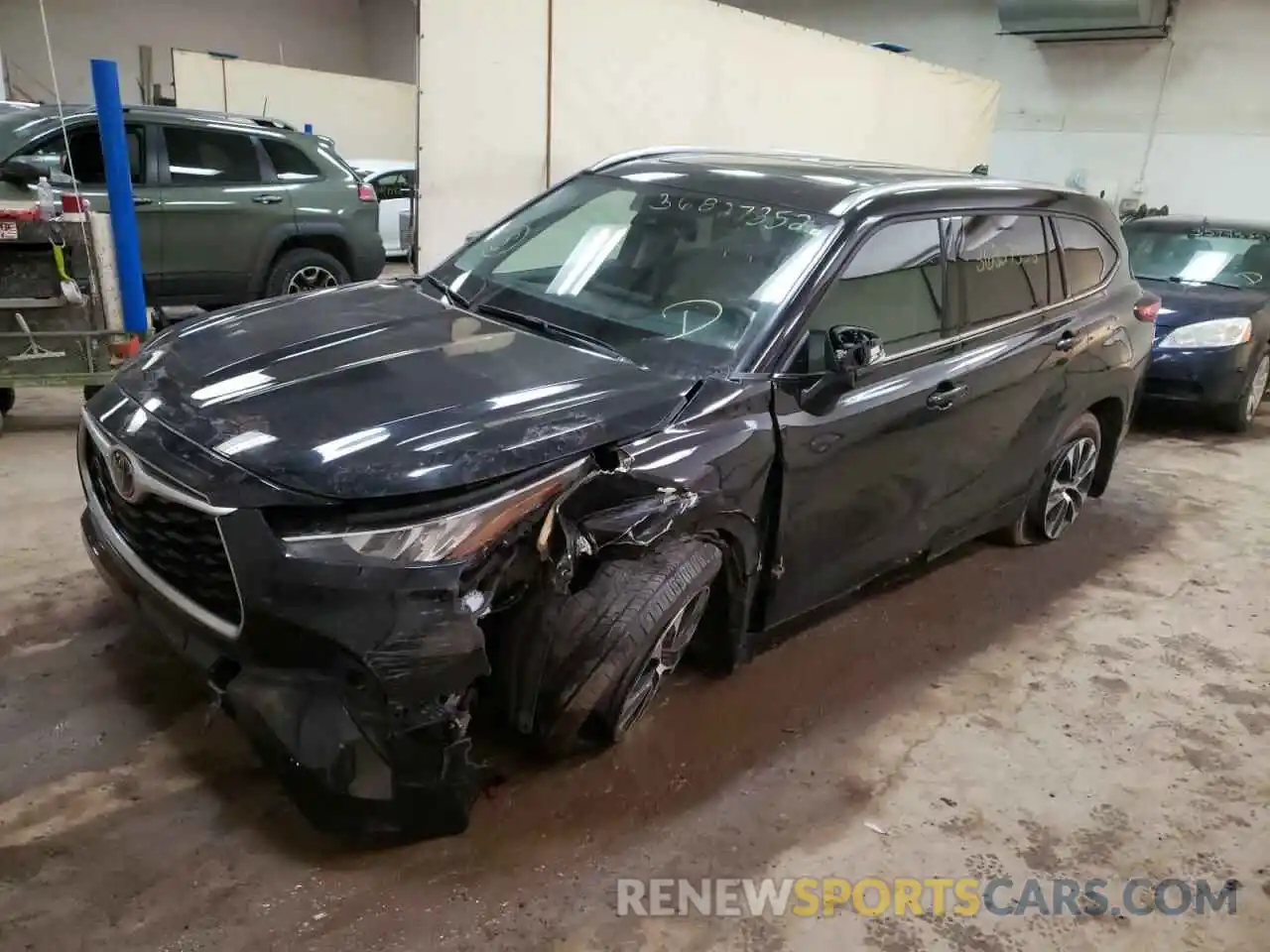 2 Photograph of a damaged car 5TDHZRBHXLS054780 TOYOTA HIGHLANDER 2020