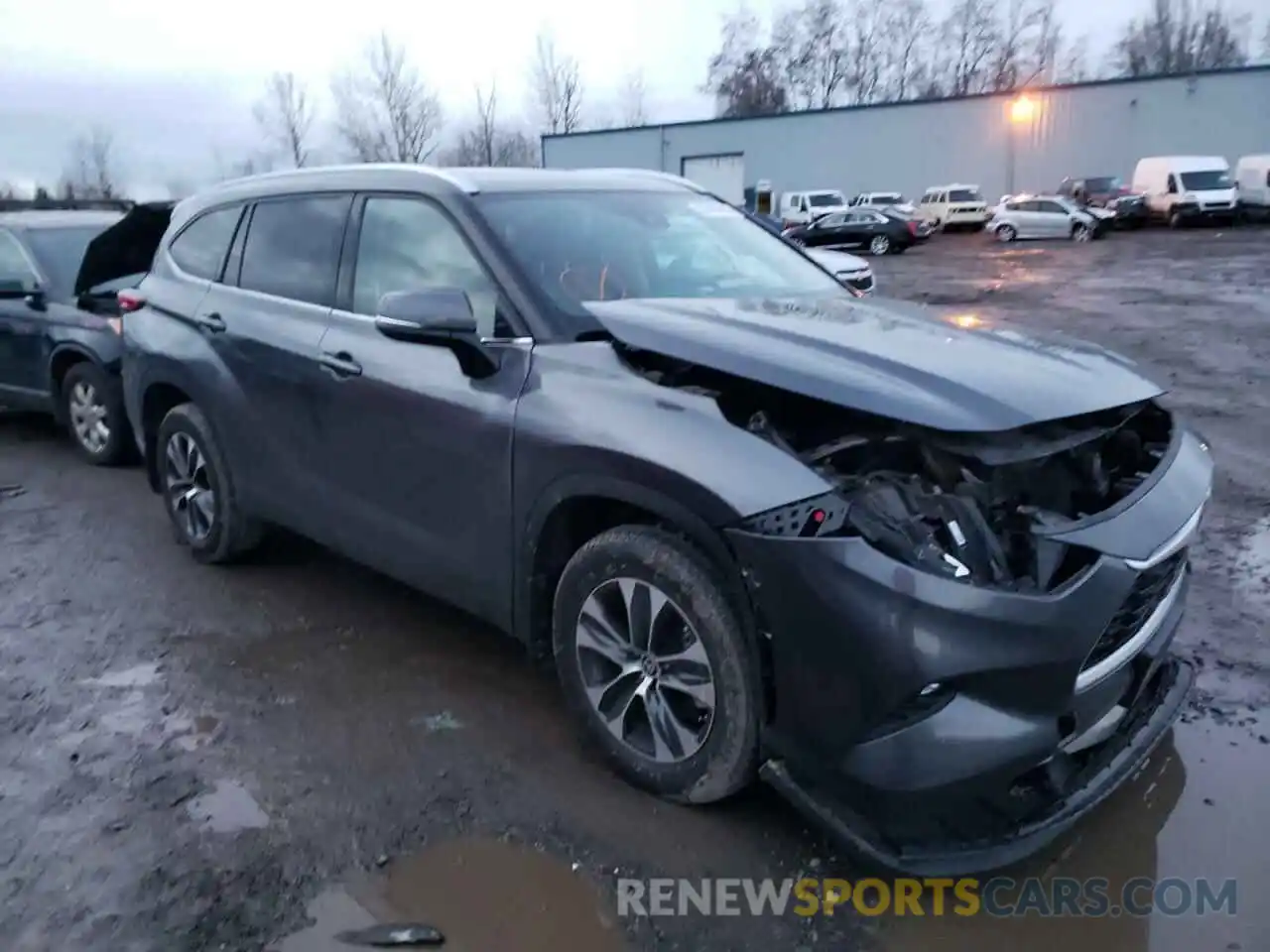 1 Photograph of a damaged car 5TDHZRBHXLS516884 TOYOTA HIGHLANDER 2020