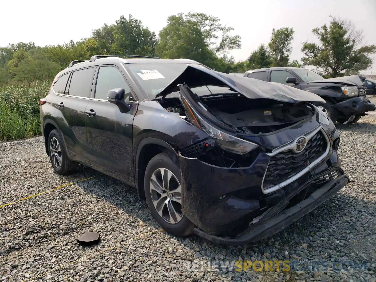 1 Photograph of a damaged car 5TDHZRBHXLS520045 TOYOTA HIGHLANDER 2020