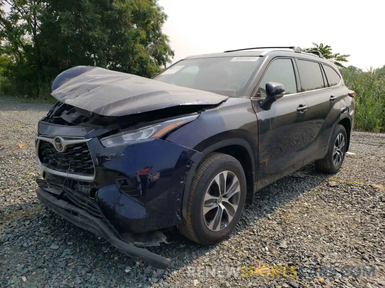 2 Photograph of a damaged car 5TDHZRBHXLS520045 TOYOTA HIGHLANDER 2020