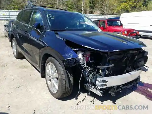 1 Photograph of a damaged car 5TDXBRCH2LS000873 TOYOTA HIGHLANDER 2020