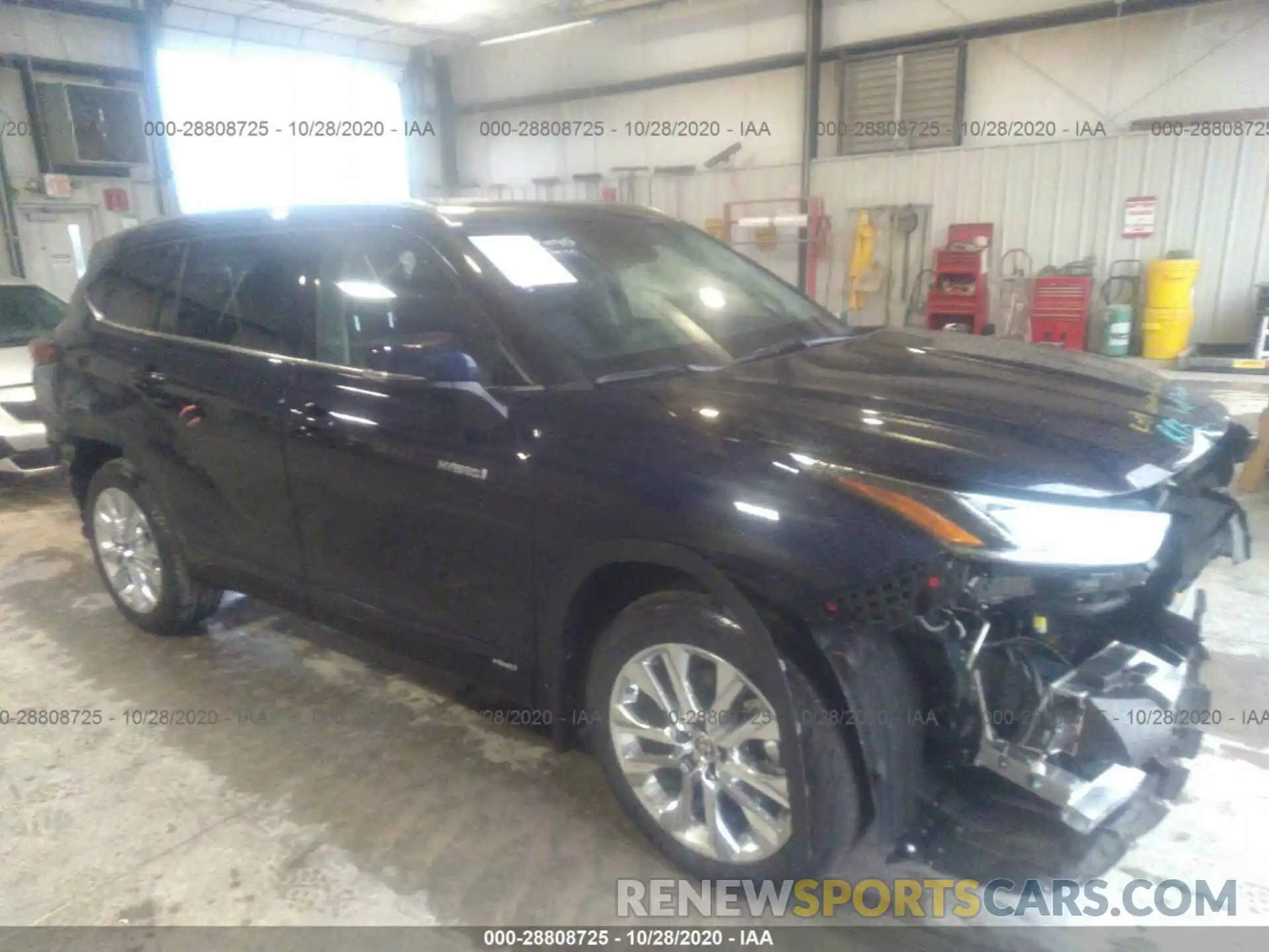 1 Photograph of a damaged car 5TDXBRCH3LS013924 TOYOTA HIGHLANDER 2020