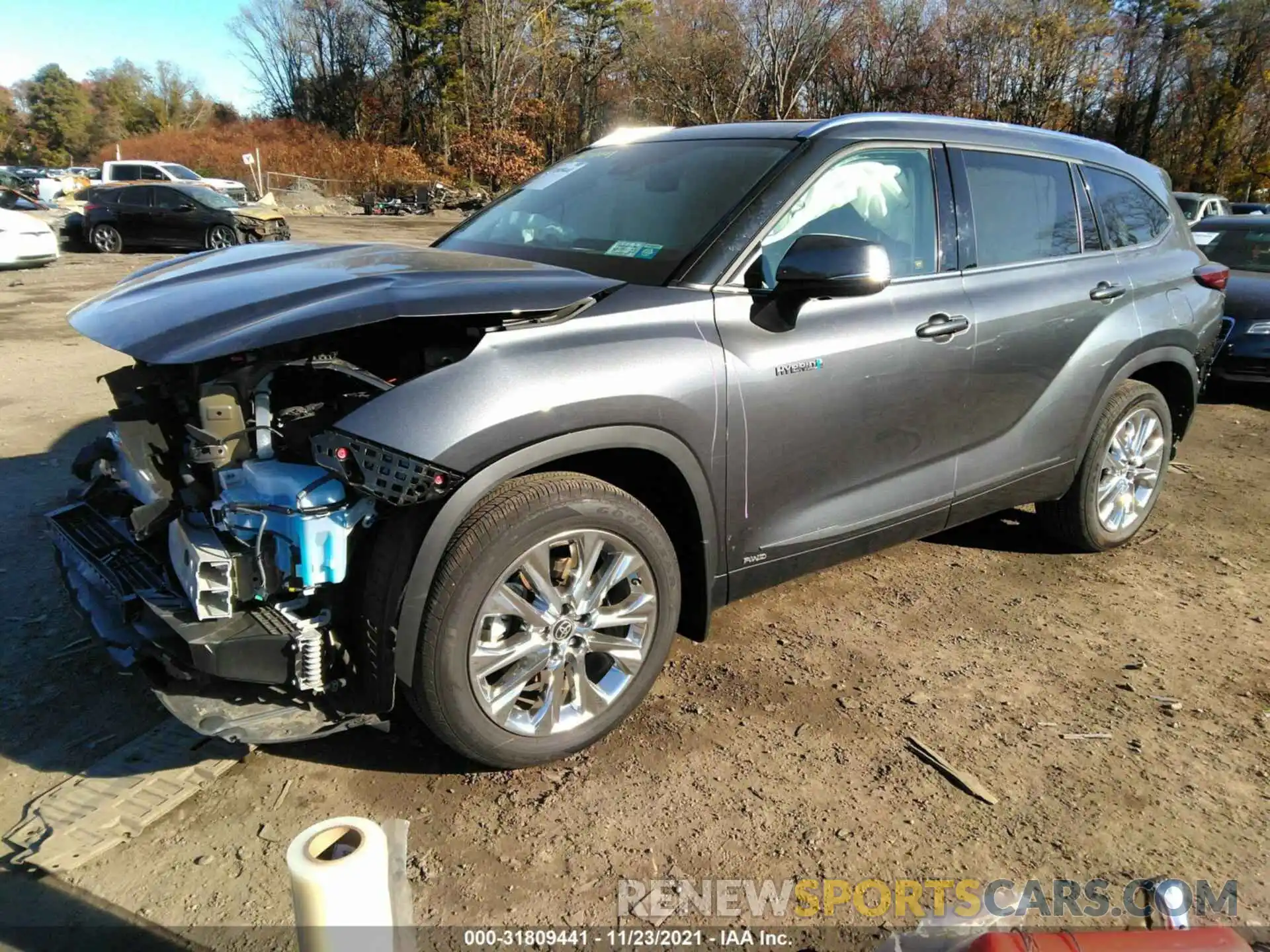 2 Фотография поврежденного автомобиля 5TDXBRCH4LS012913 TOYOTA HIGHLANDER 2020