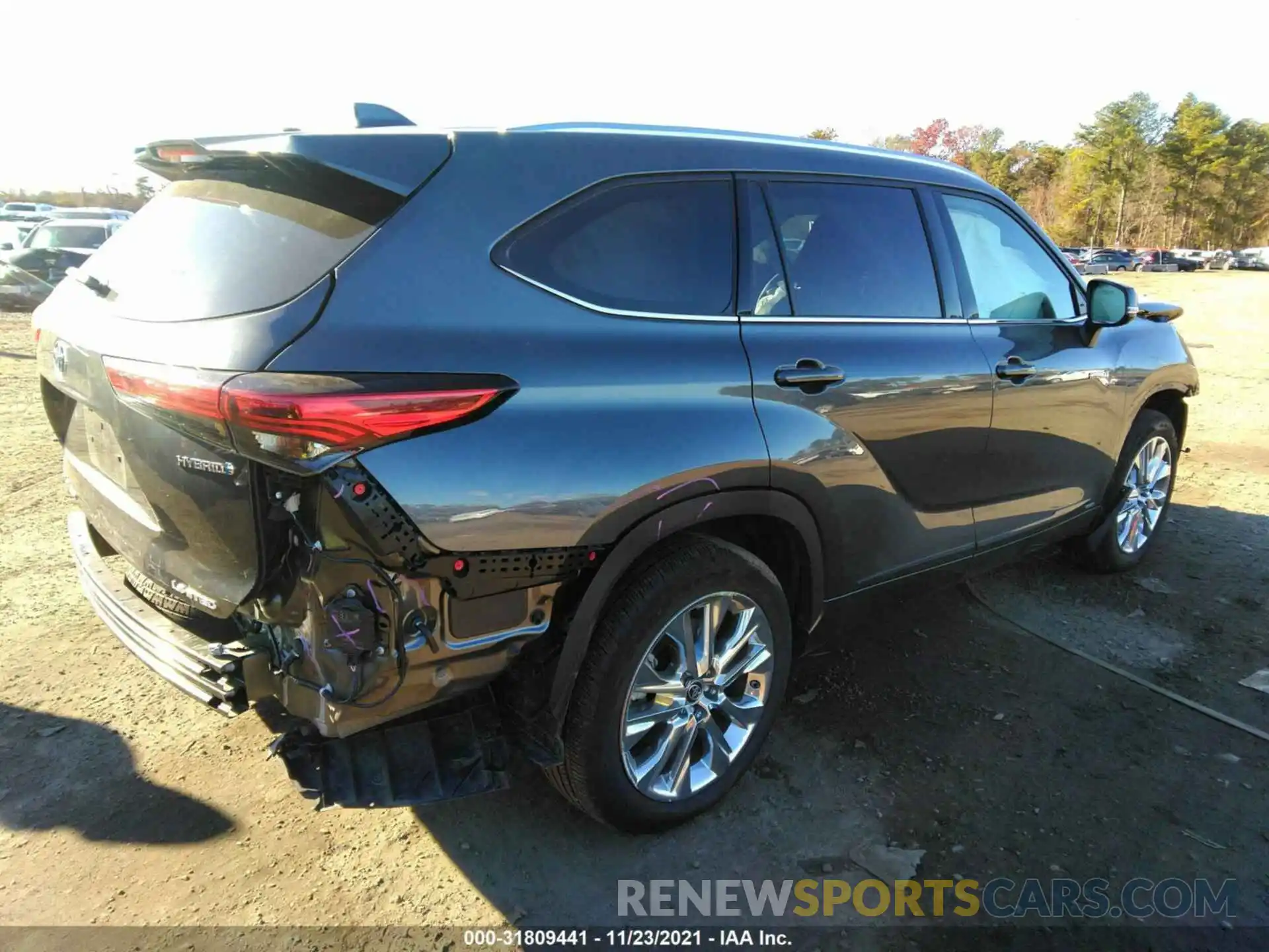 4 Фотография поврежденного автомобиля 5TDXBRCH4LS012913 TOYOTA HIGHLANDER 2020