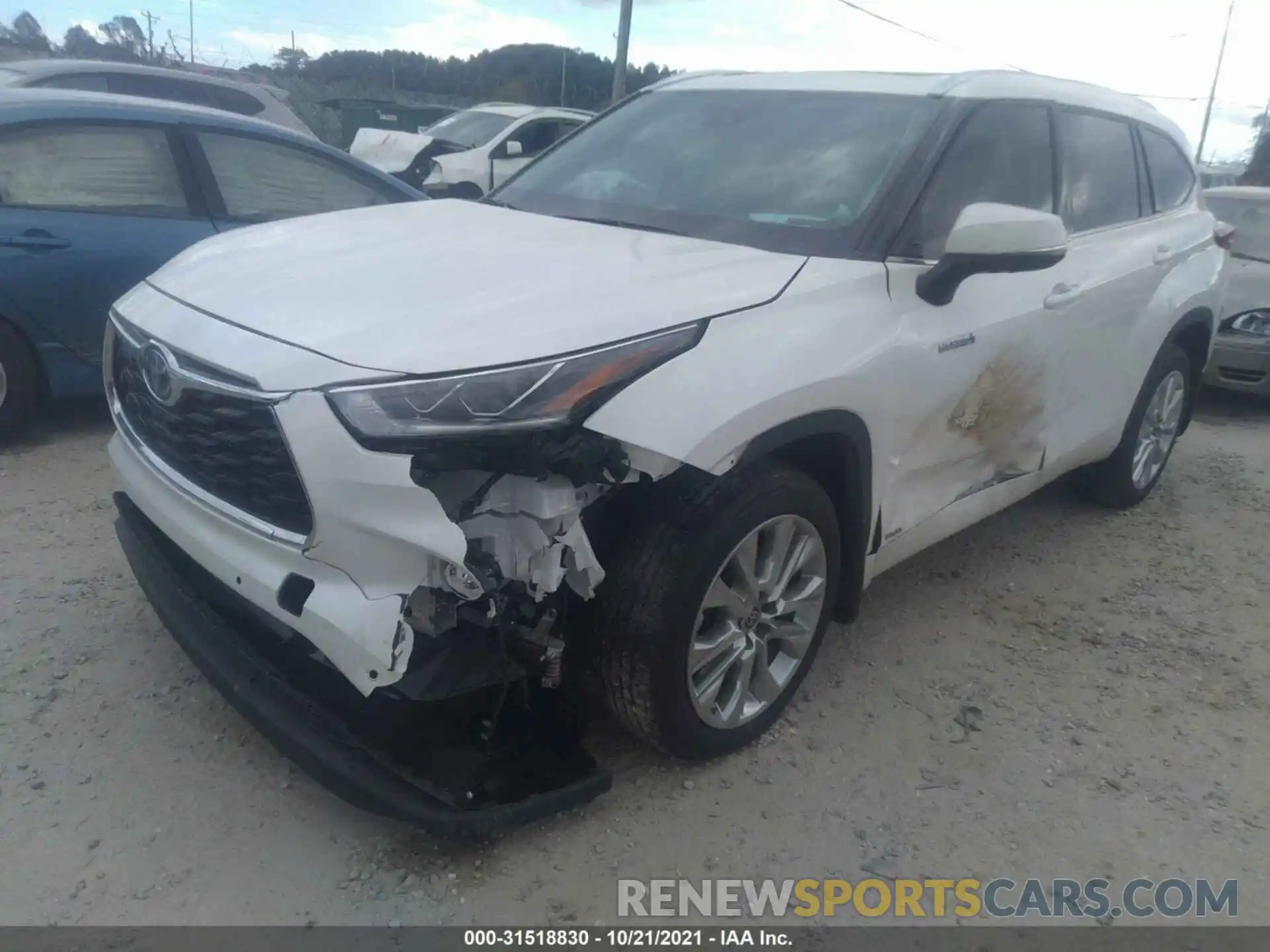 6 Photograph of a damaged car 5TDXBRCH6LS010970 TOYOTA HIGHLANDER 2020