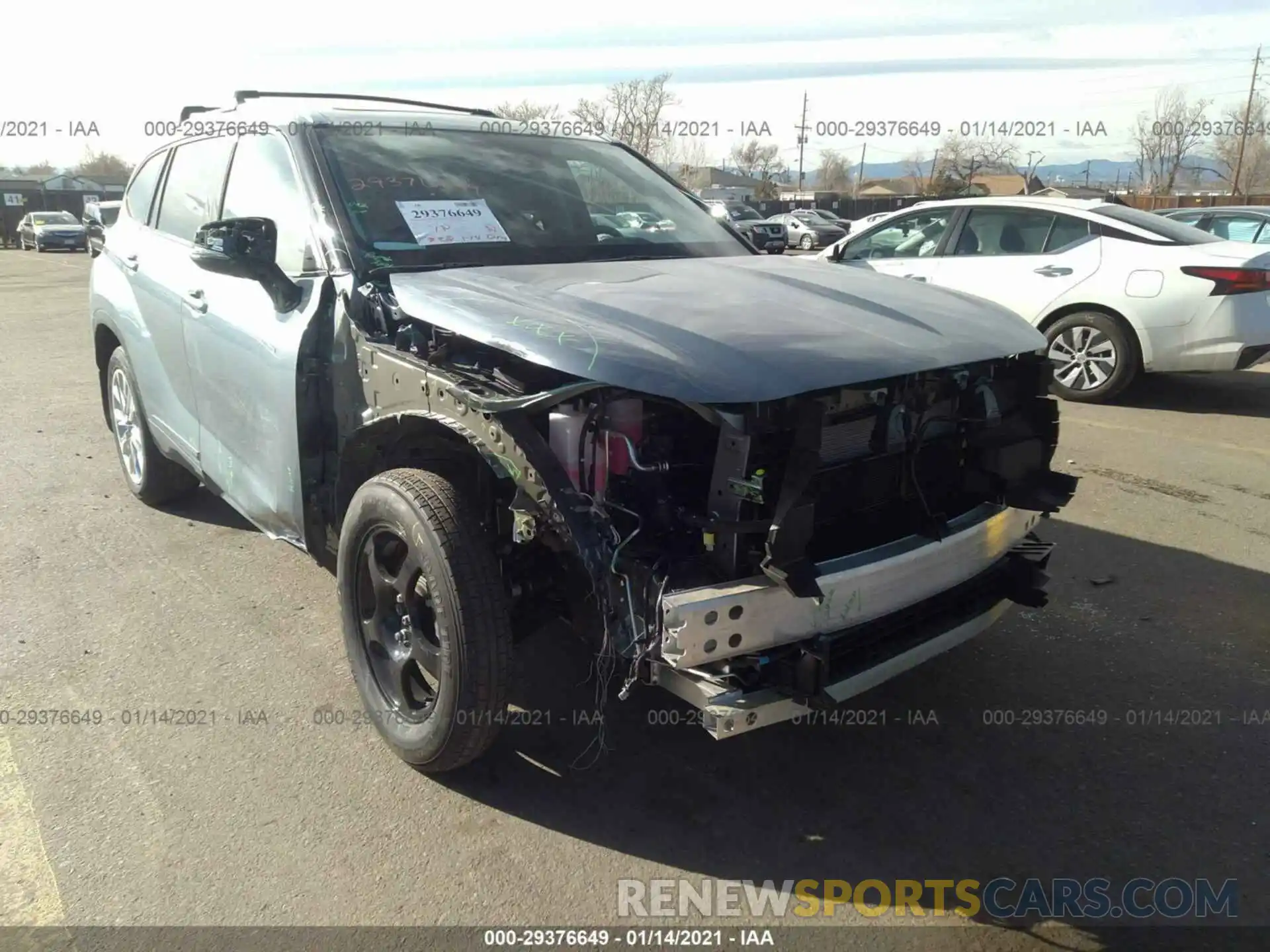 6 Photograph of a damaged car 5TDXBRCH8LS011294 TOYOTA HIGHLANDER 2020