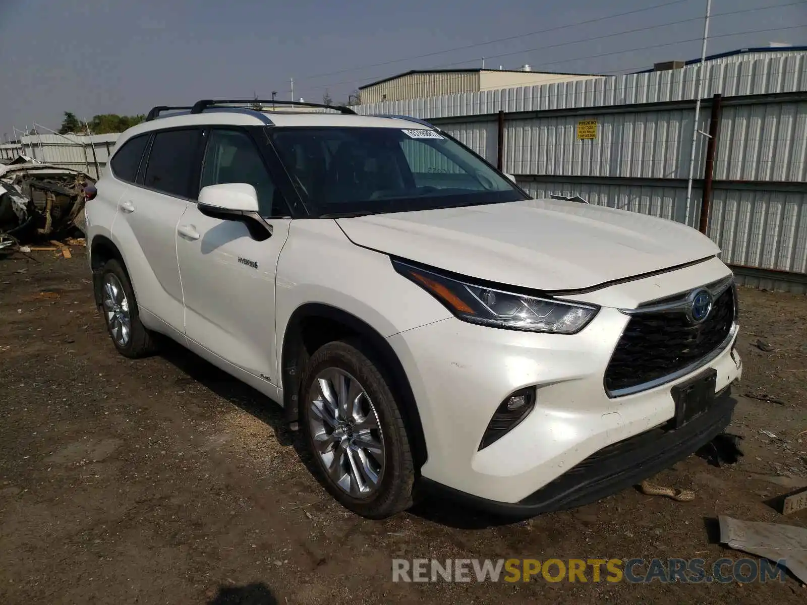 1 Photograph of a damaged car 5TDXBRCH8LS012848 TOYOTA HIGHLANDER 2020