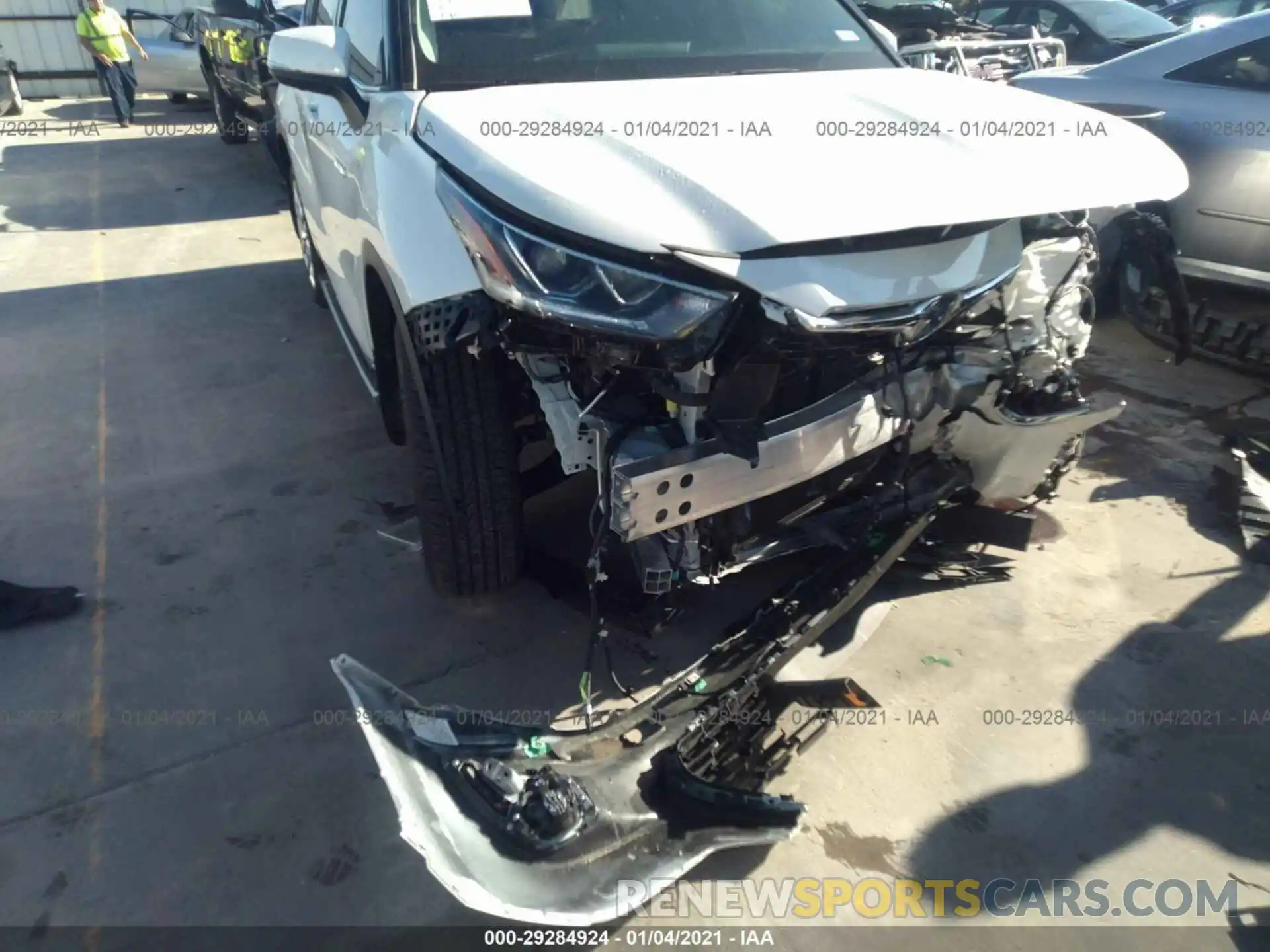 6 Фотография поврежденного автомобиля 5TDXBRCH9LS002569 TOYOTA HIGHLANDER 2020