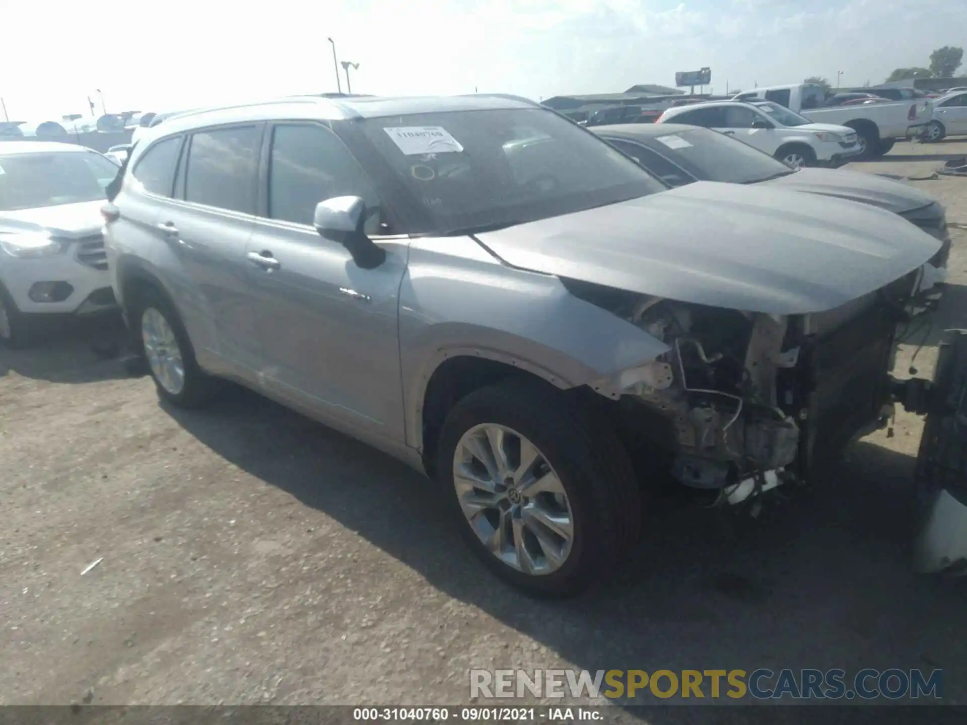 1 Photograph of a damaged car 5TDYARAH1LS001197 TOYOTA HIGHLANDER 2020