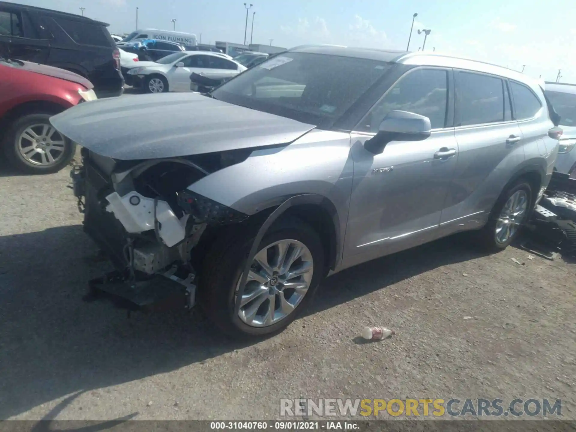 2 Photograph of a damaged car 5TDYARAH1LS001197 TOYOTA HIGHLANDER 2020