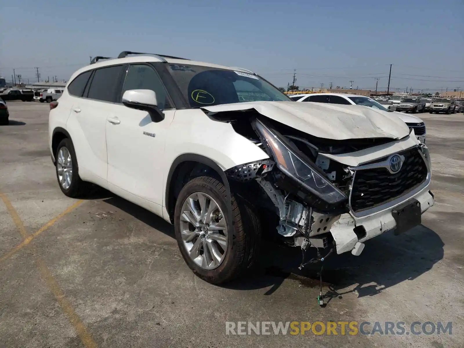 1 Photograph of a damaged car 5TDYARAH1LS002298 TOYOTA HIGHLANDER 2020