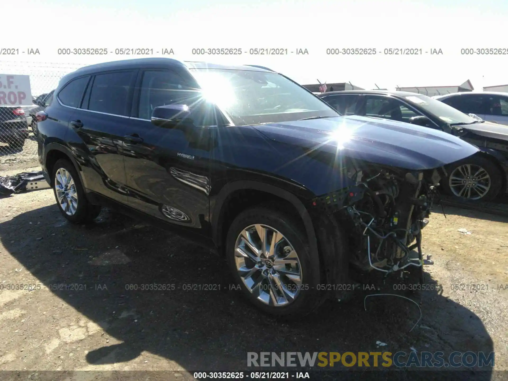 1 Photograph of a damaged car 5TDYARAH1LS002821 TOYOTA HIGHLANDER 2020