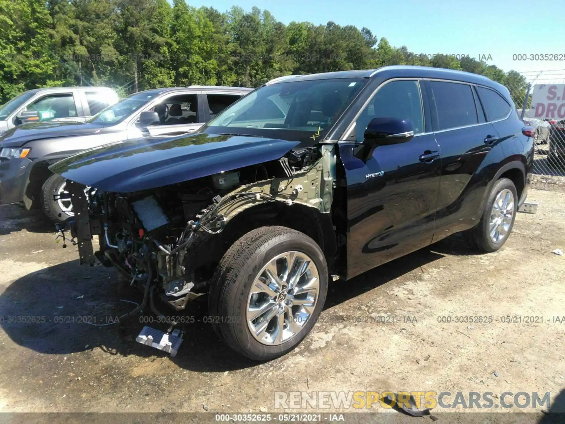 2 Photograph of a damaged car 5TDYARAH1LS002821 TOYOTA HIGHLANDER 2020