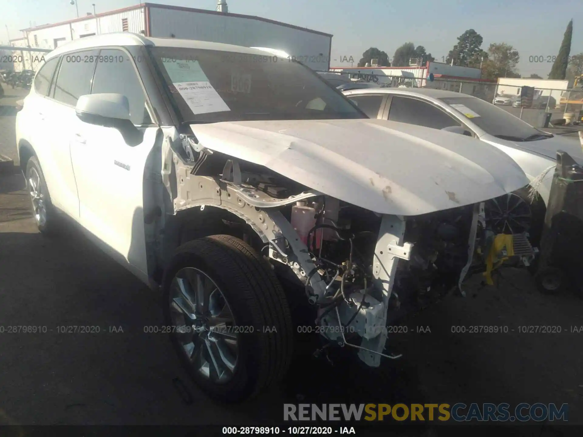 1 Photograph of a damaged car 5TDYARAH3LS000312 TOYOTA HIGHLANDER 2020