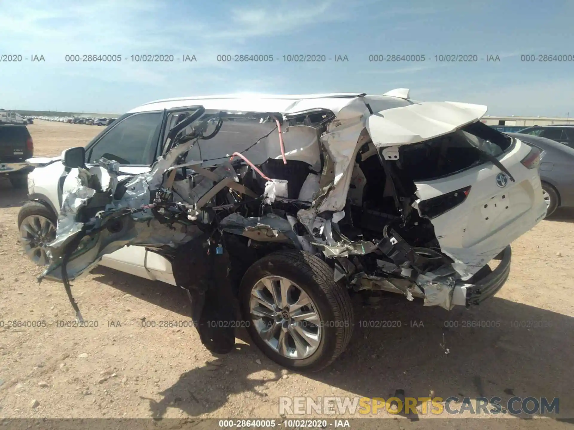 6 Photograph of a damaged car 5TDYARAH7LS000572 TOYOTA HIGHLANDER 2020