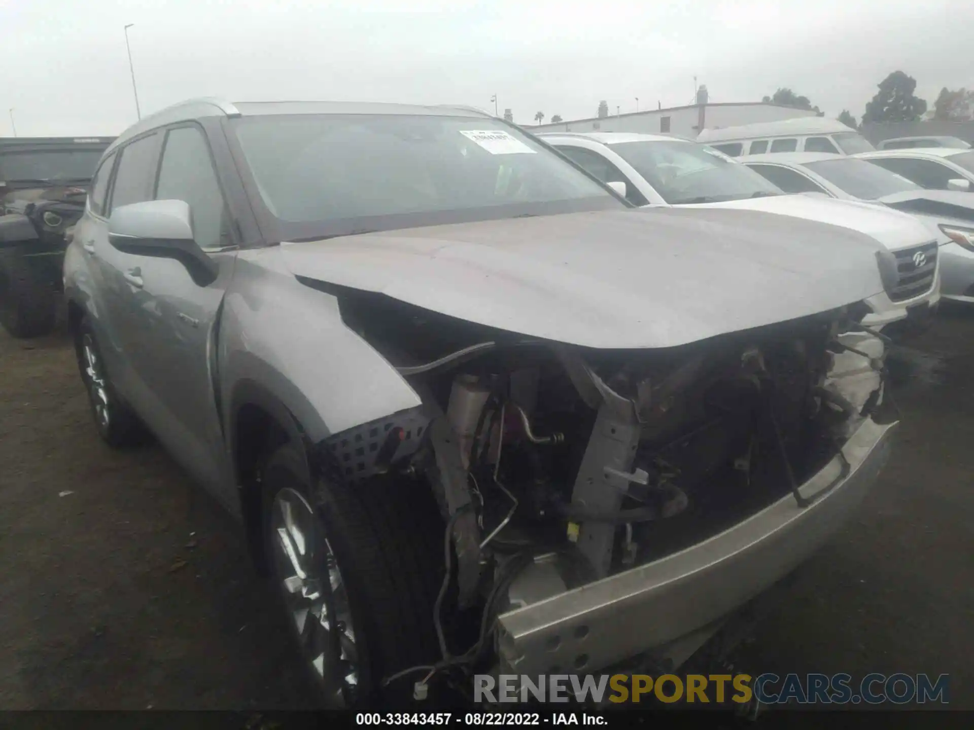 1 Photograph of a damaged car 5TDYARAH9LS003005 TOYOTA HIGHLANDER 2020