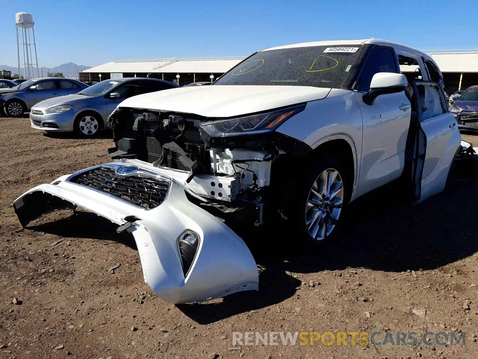 2 Photograph of a damaged car 5TDYARAHXLS001666 TOYOTA HIGHLANDER 2020