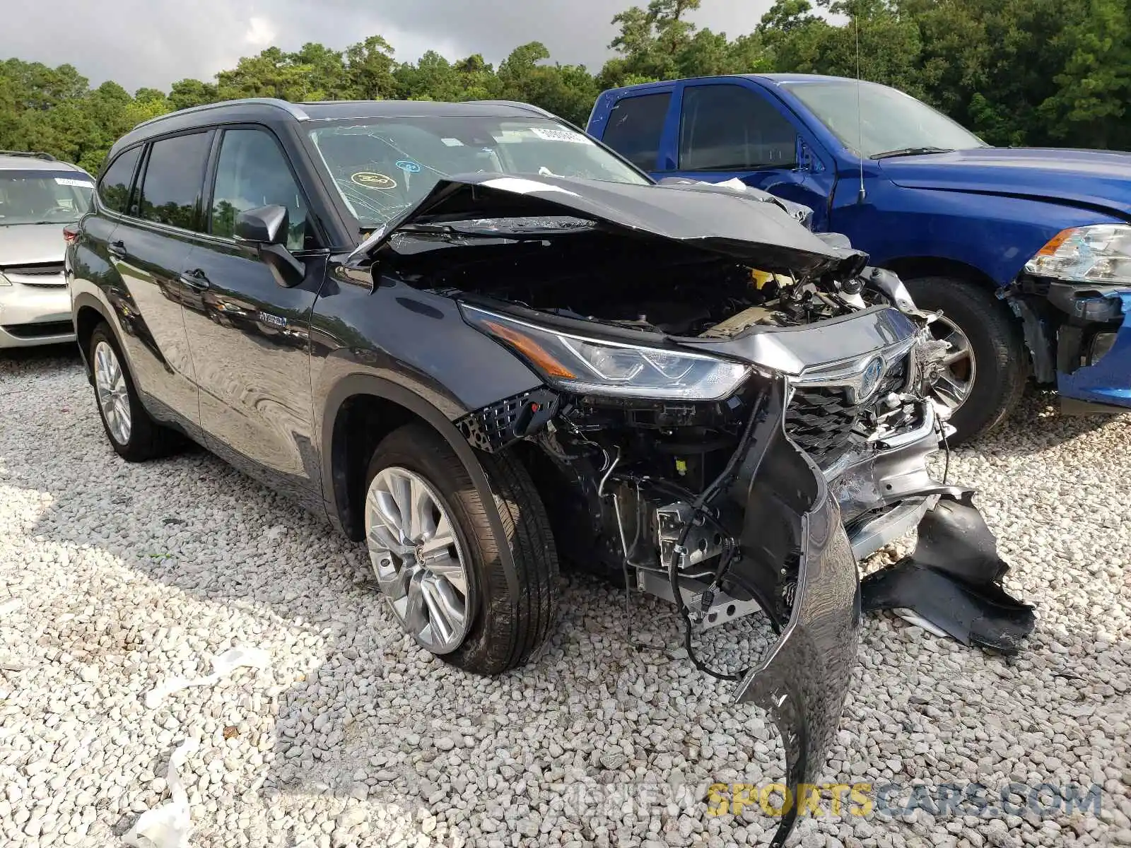 1 Photograph of a damaged car 5TDYARAHXLS003367 TOYOTA HIGHLANDER 2020