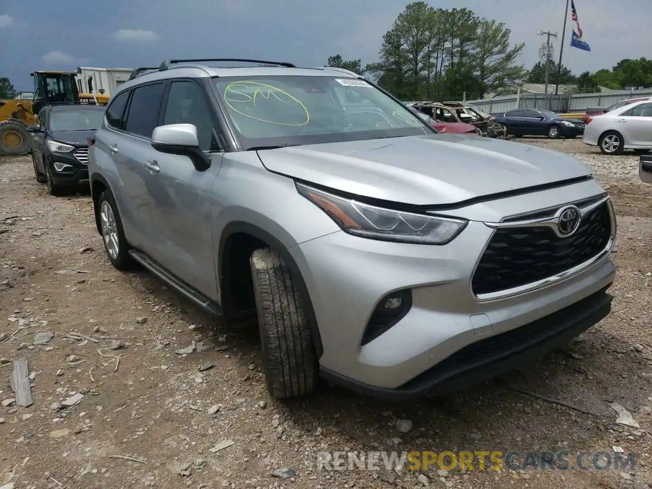 1 Photograph of a damaged car 5TDYZRAH1LS006456 TOYOTA HIGHLANDER 2020