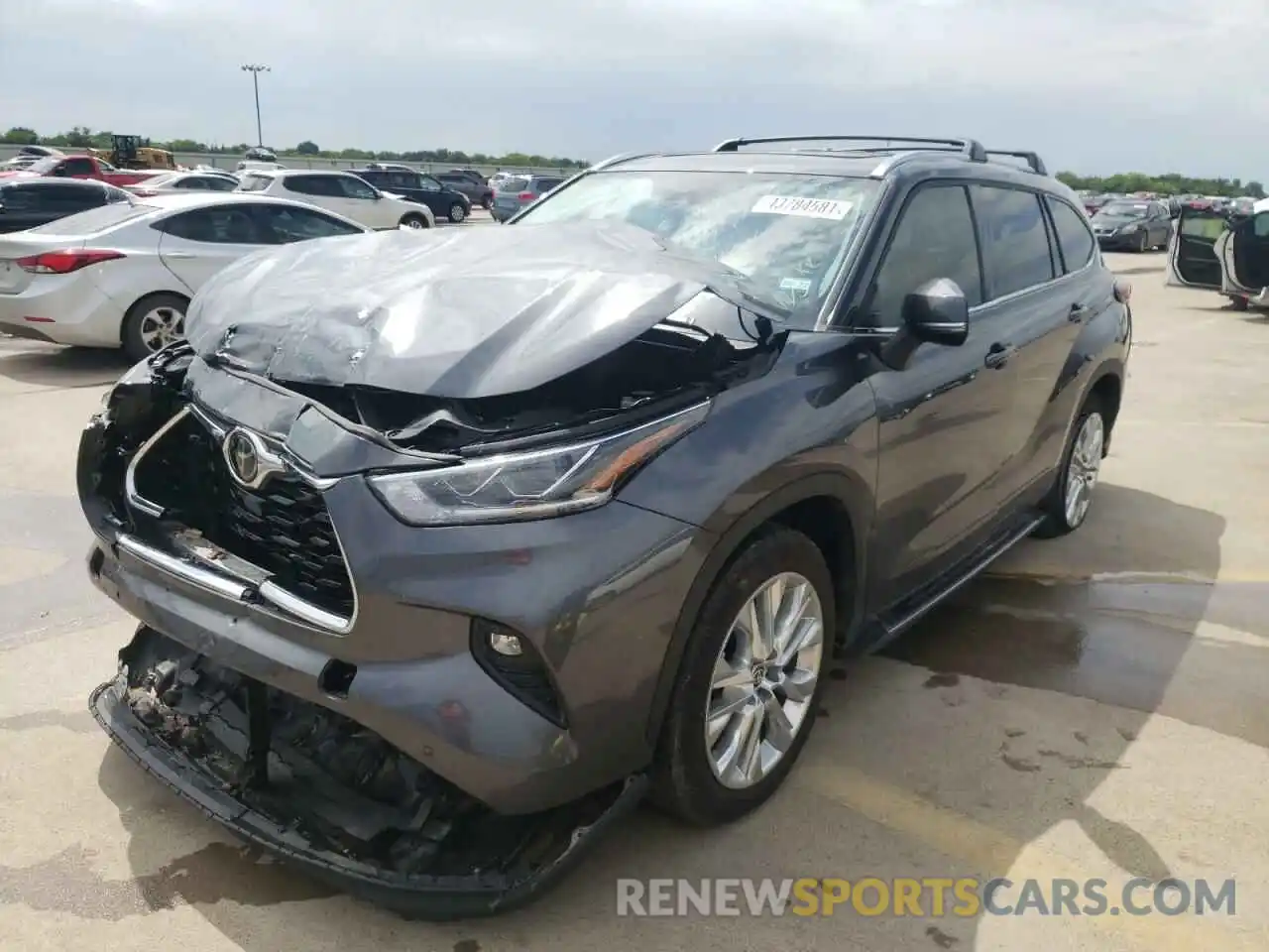 2 Photograph of a damaged car 5TDYZRAH1LS008708 TOYOTA HIGHLANDER 2020