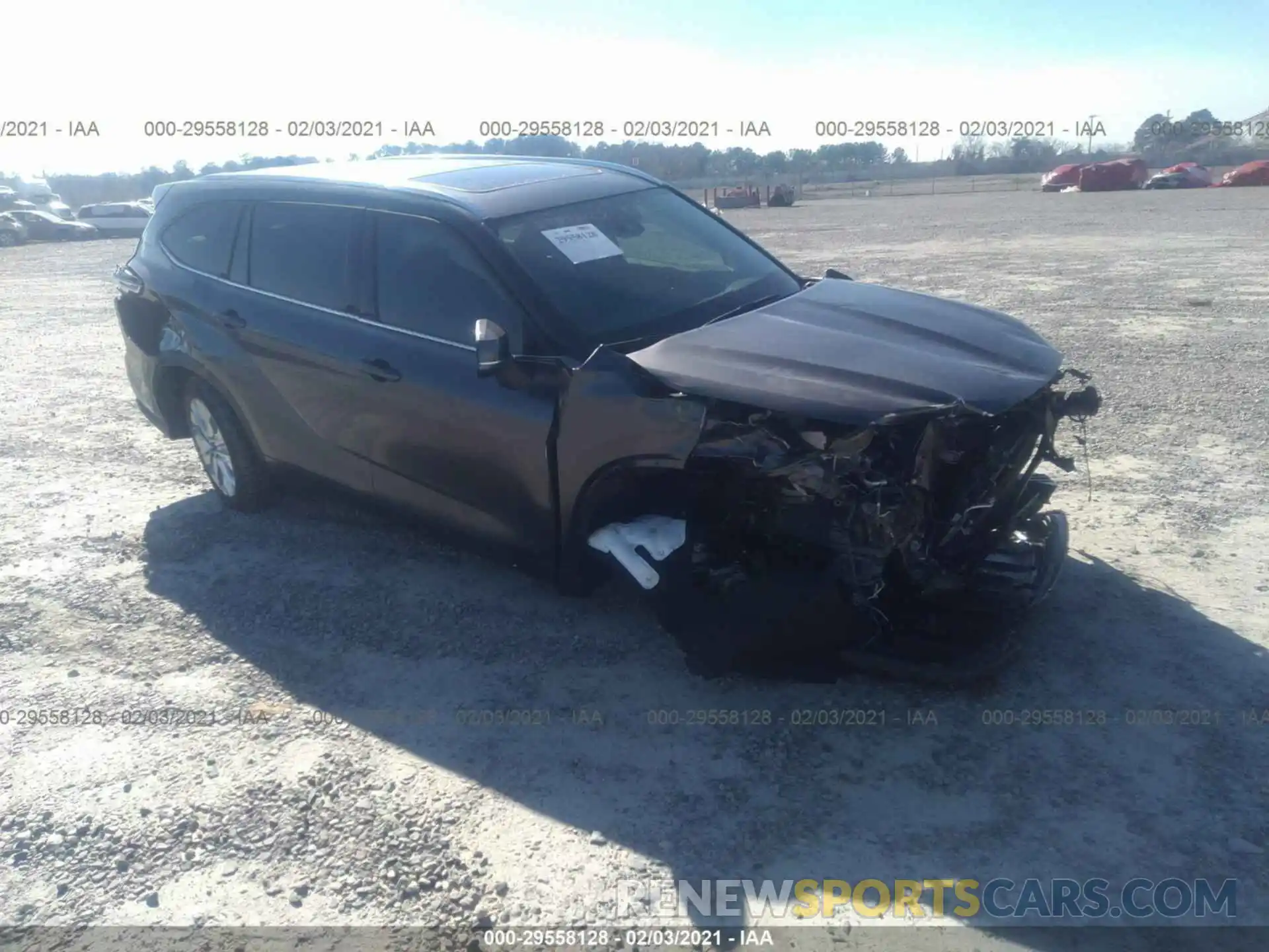 1 Photograph of a damaged car 5TDYZRAH1LS030336 TOYOTA HIGHLANDER 2020