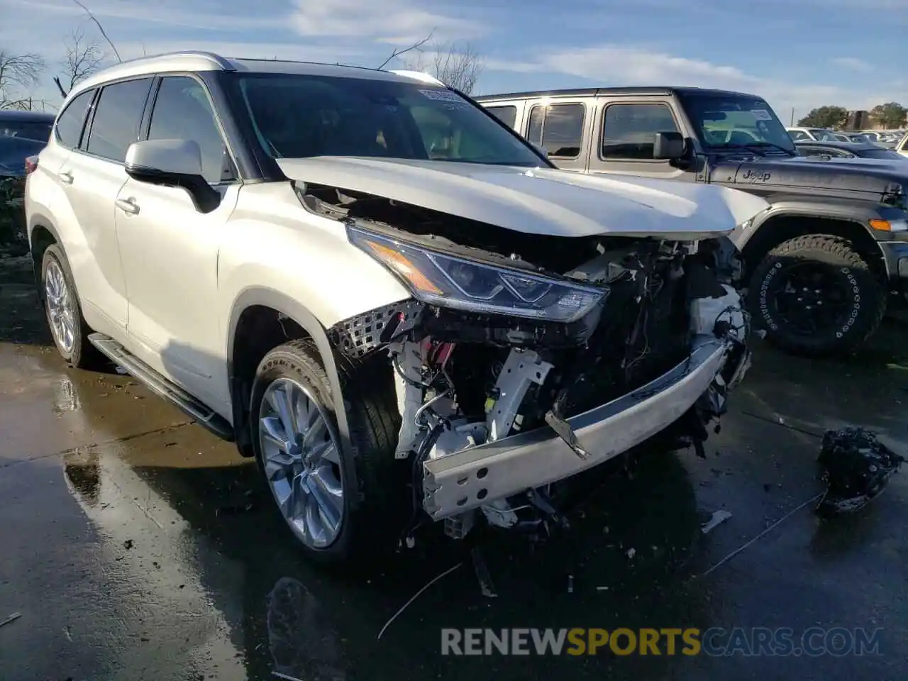 1 Photograph of a damaged car 5TDYZRAH2LS004506 TOYOTA HIGHLANDER 2020