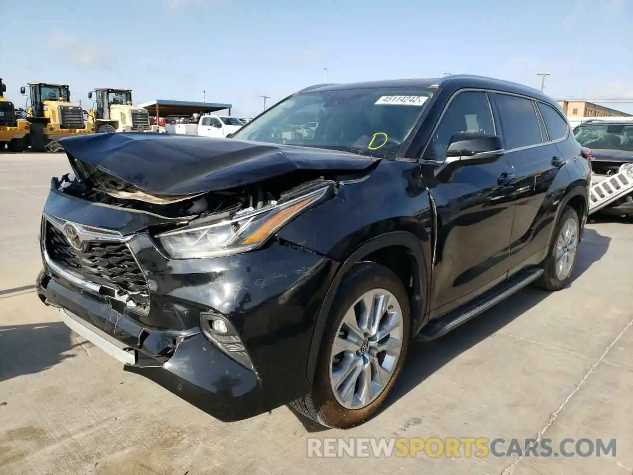 2 Photograph of a damaged car 5TDYZRAH2LS010774 TOYOTA HIGHLANDER 2020