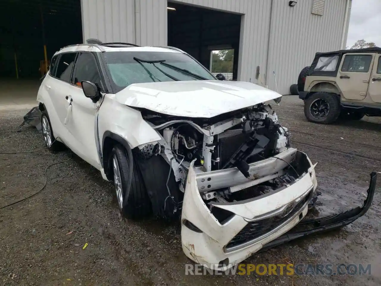 1 Photograph of a damaged car 5TDYZRAH2LS016056 TOYOTA HIGHLANDER 2020