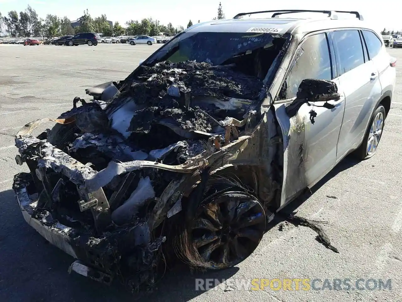 2 Photograph of a damaged car 5TDYZRAH2LS020057 TOYOTA HIGHLANDER 2020