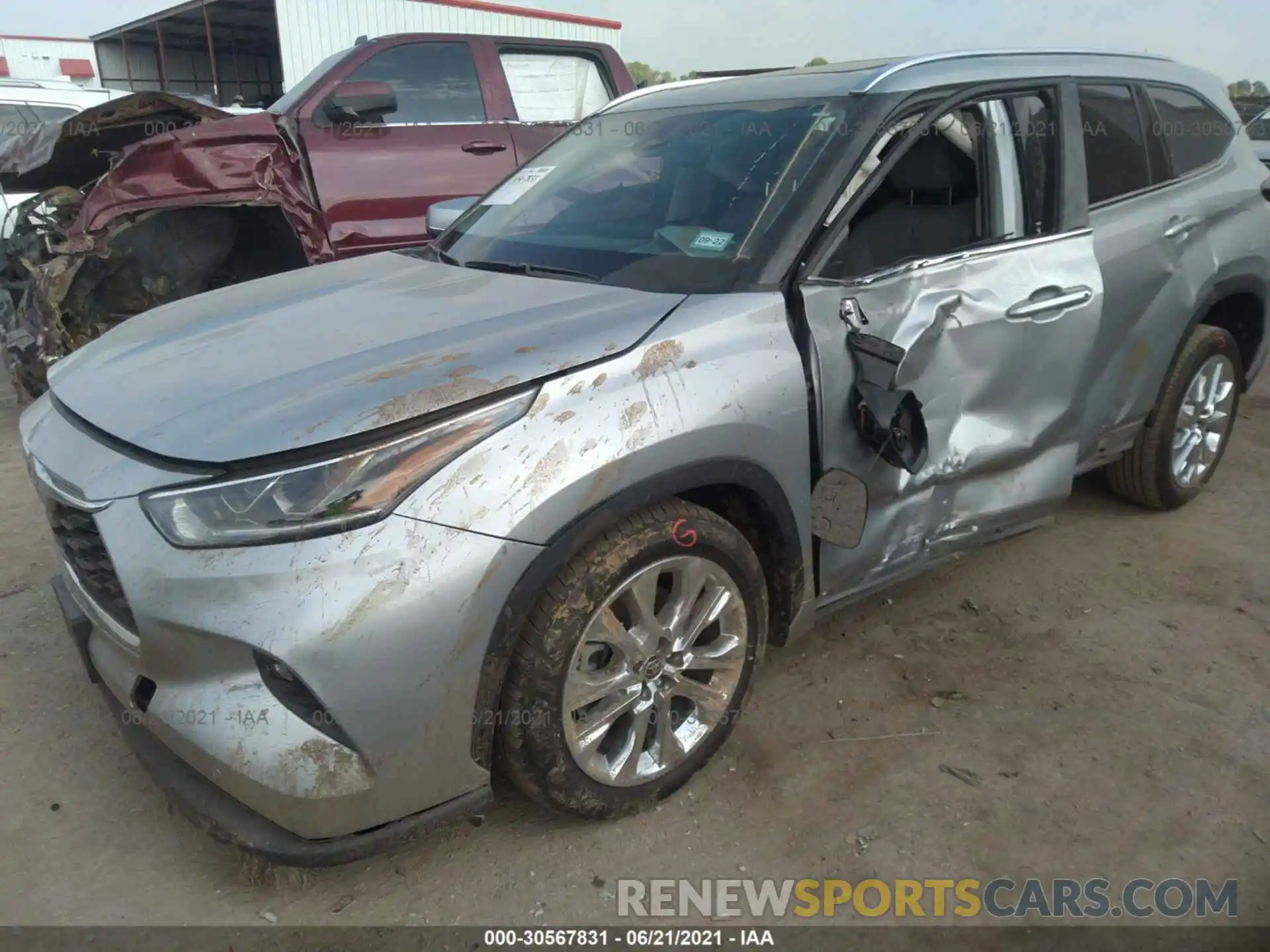 6 Photograph of a damaged car 5TDYZRAH2LS029552 TOYOTA HIGHLANDER 2020