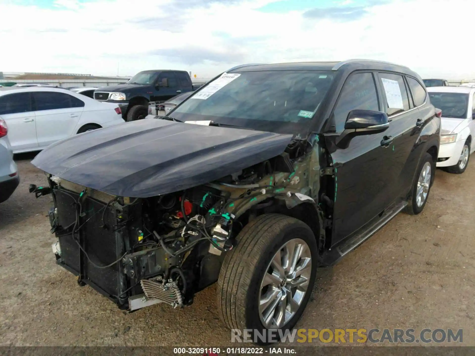 2 Photograph of a damaged car 5TDYZRAH2LS030846 TOYOTA HIGHLANDER 2020