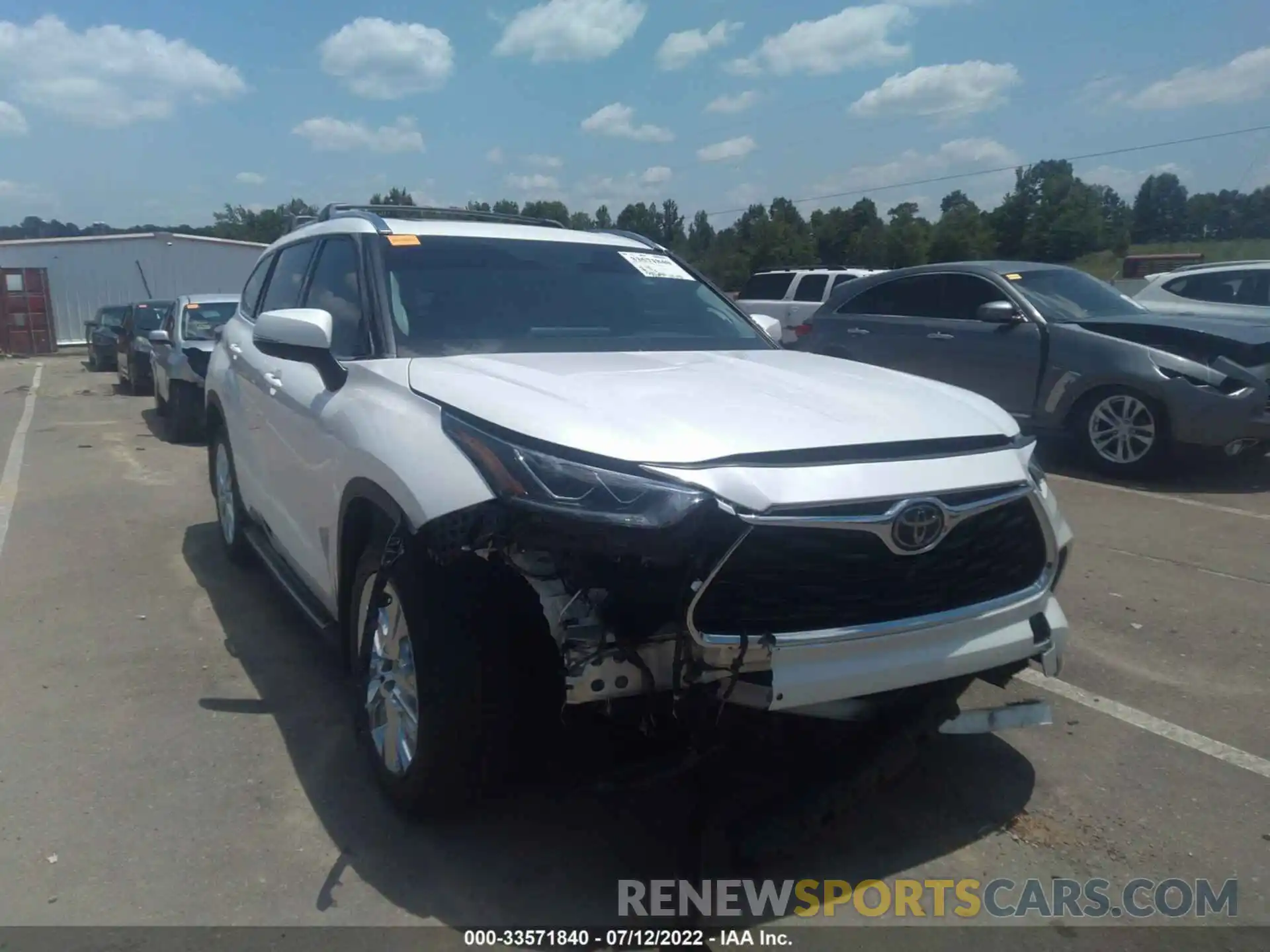 1 Photograph of a damaged car 5TDYZRAH3LS021508 TOYOTA HIGHLANDER 2020