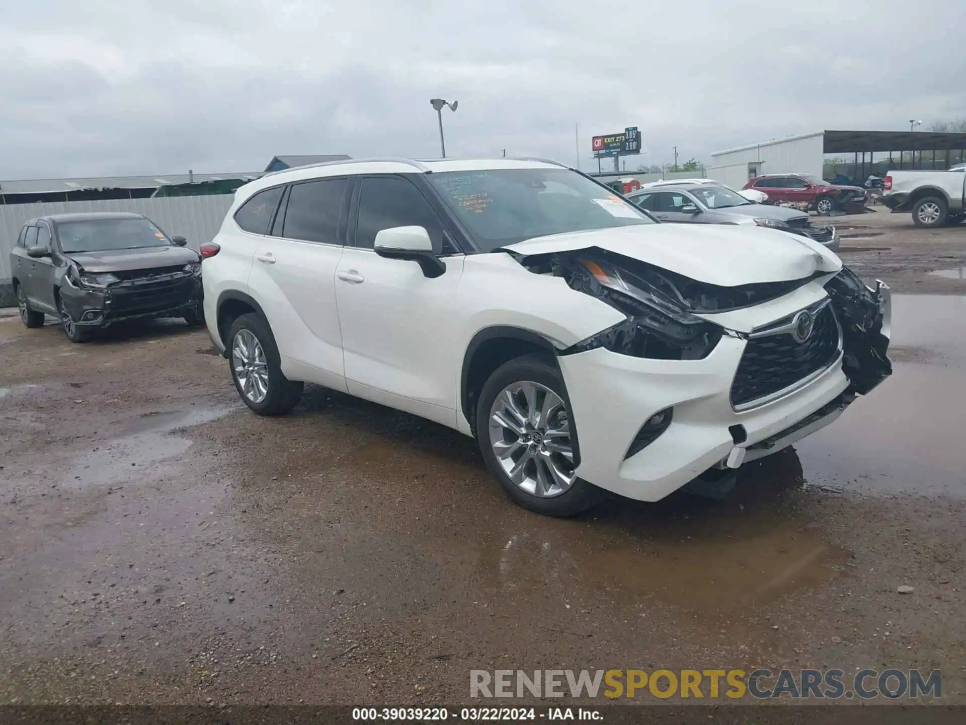 1 Photograph of a damaged car 5TDYZRAH3LS025199 TOYOTA HIGHLANDER 2020