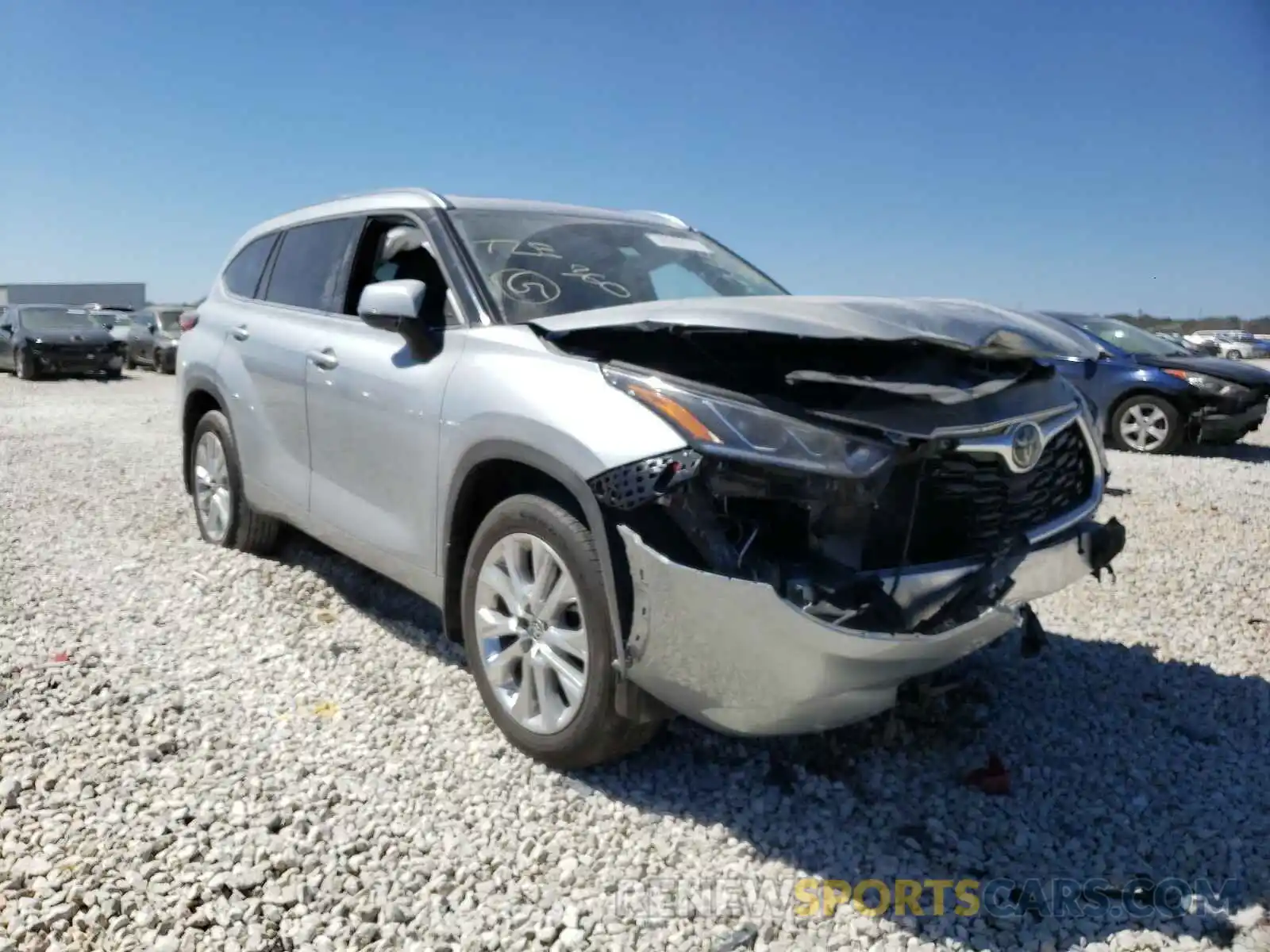 1 Photograph of a damaged car 5TDYZRAH4LS003325 TOYOTA HIGHLANDER 2020