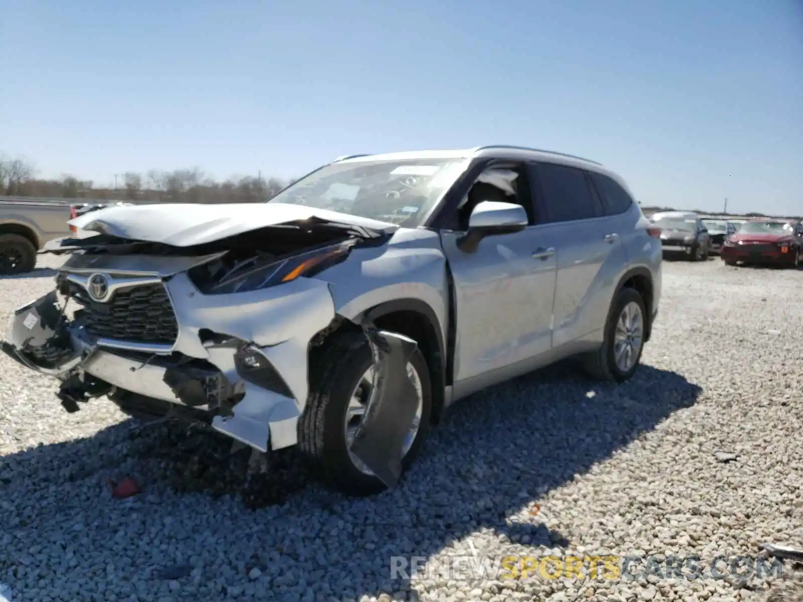 2 Photograph of a damaged car 5TDYZRAH4LS003325 TOYOTA HIGHLANDER 2020