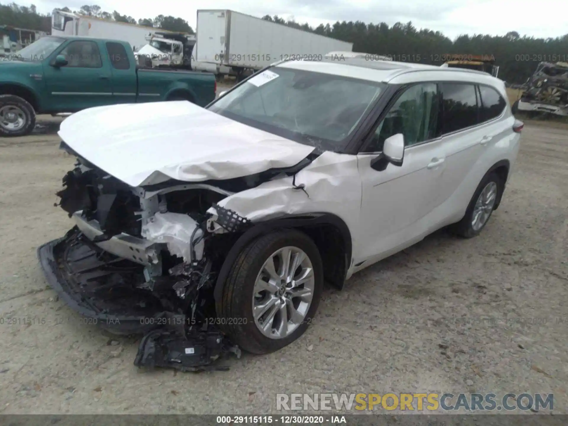 2 Photograph of a damaged car 5TDYZRAH4LS023946 TOYOTA HIGHLANDER 2020