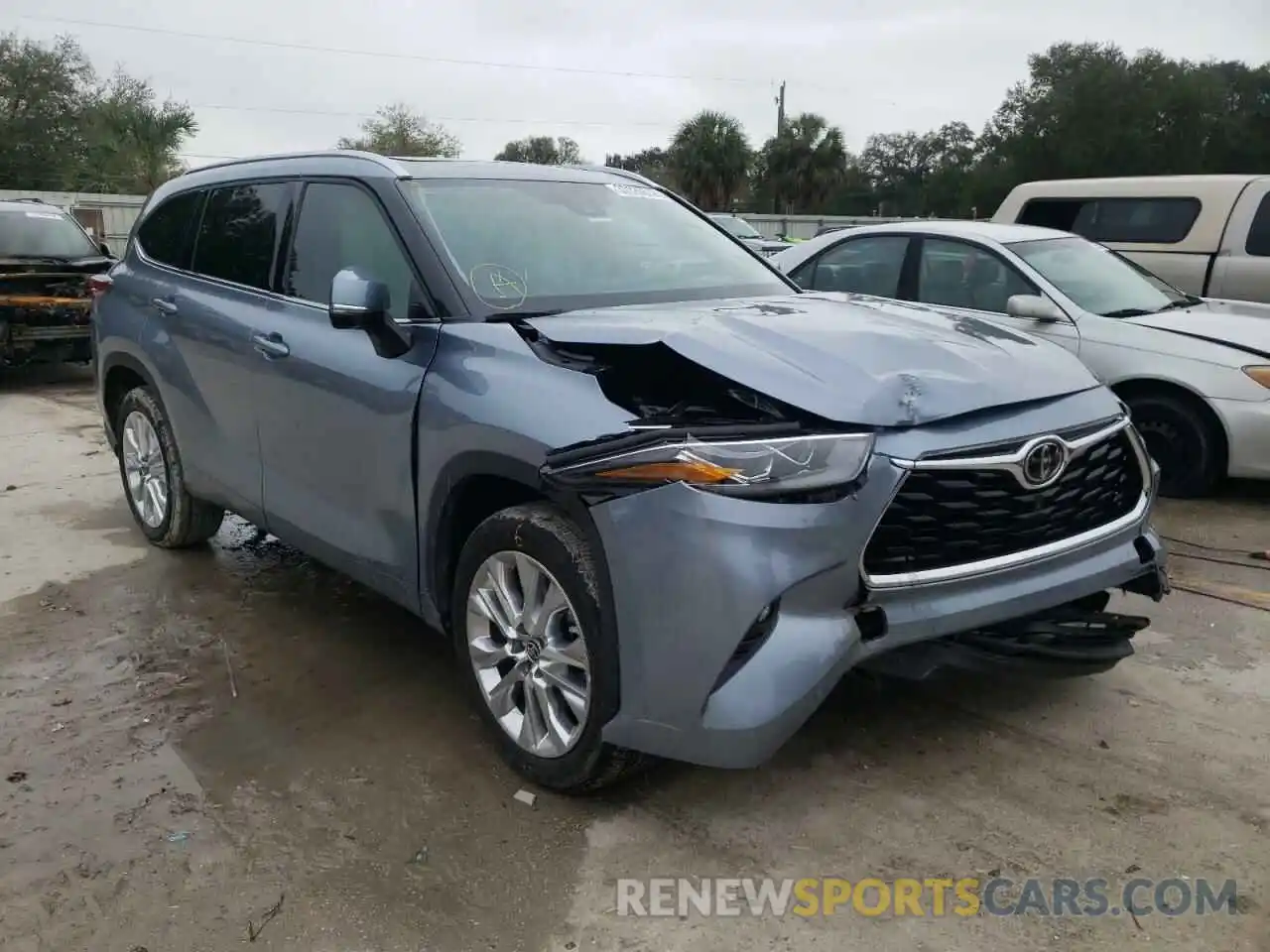 1 Photograph of a damaged car 5TDYZRAH5LS014589 TOYOTA HIGHLANDER 2020