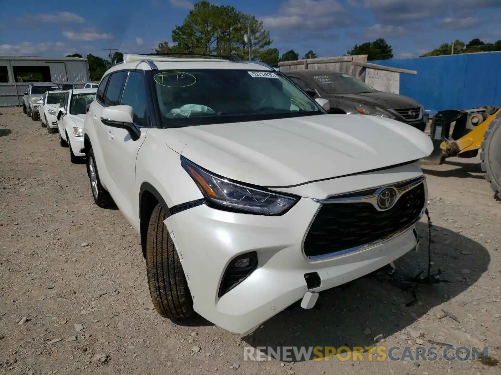 1 Photograph of a damaged car 5TDYZRAH6LS009613 TOYOTA HIGHLANDER 2020