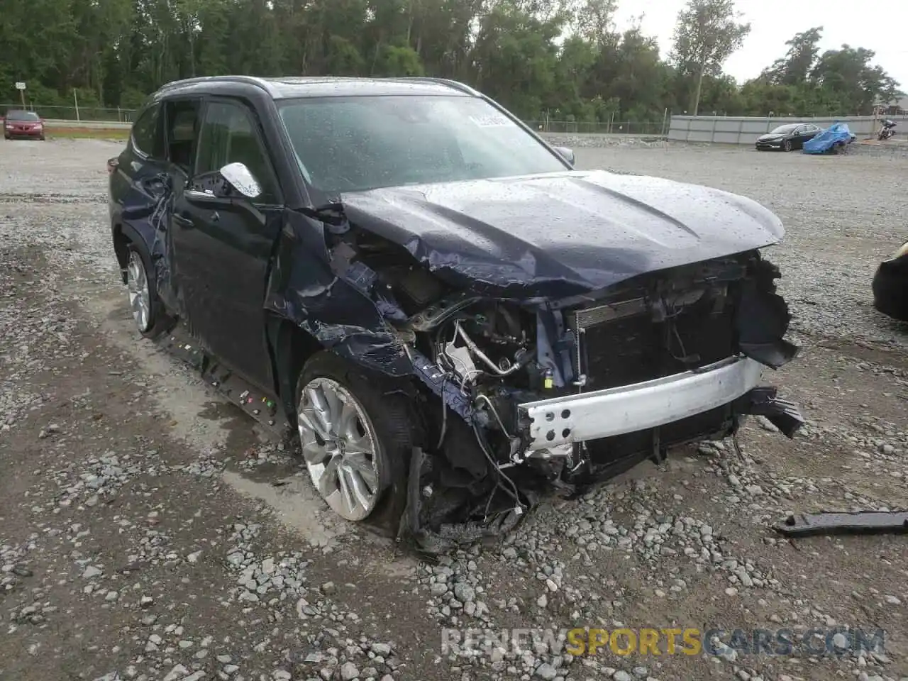 1 Photograph of a damaged car 5TDYZRAH7LS002525 TOYOTA HIGHLANDER 2020