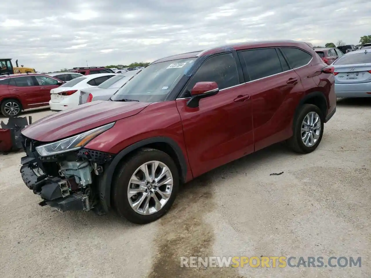 1 Photograph of a damaged car 5TDYZRAH7LS004226 TOYOTA HIGHLANDER 2020